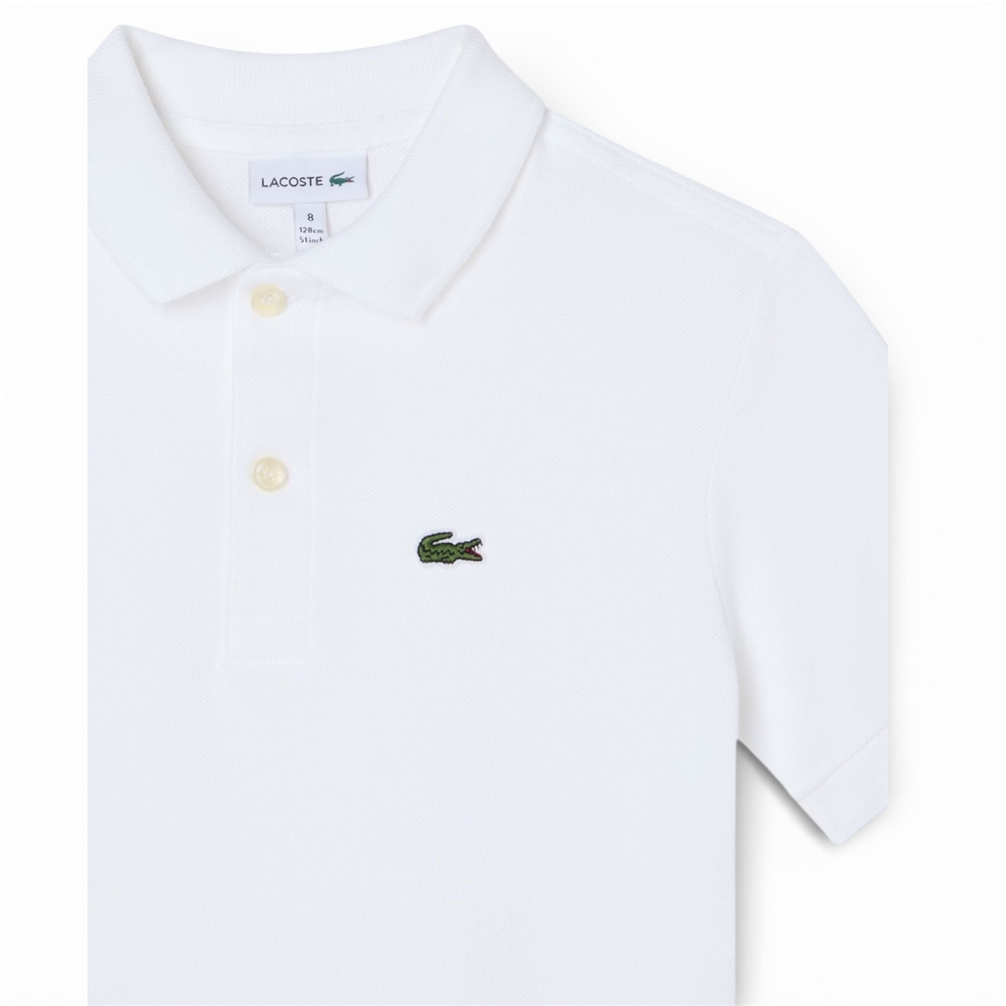 POLO IN PETIT PIQUE BIANCA