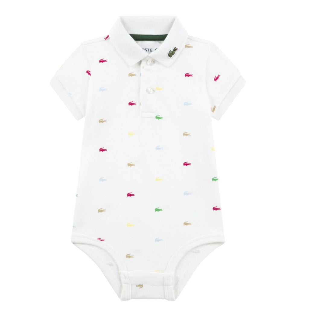 BODY NEONATO PIQUE'STAMPA COCCODRILLO