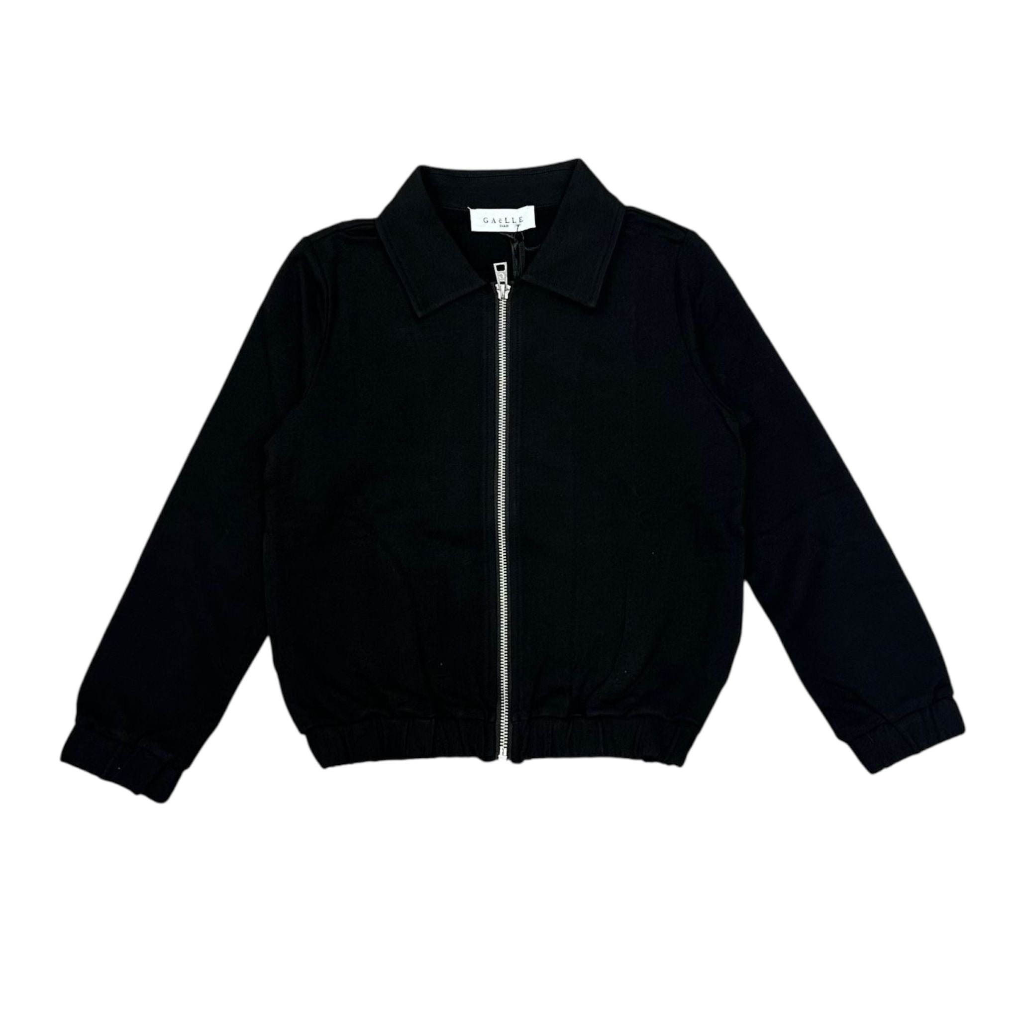 FELPA FULL ZIP BAMBINA NERA