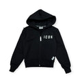 FELPA FULL ZIP BAMBINO NERA