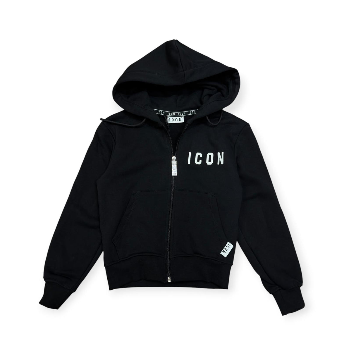 FELPA FULL ZIP BAMBINO NERA