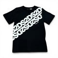 T-SHIRT CON STAMPA NERA