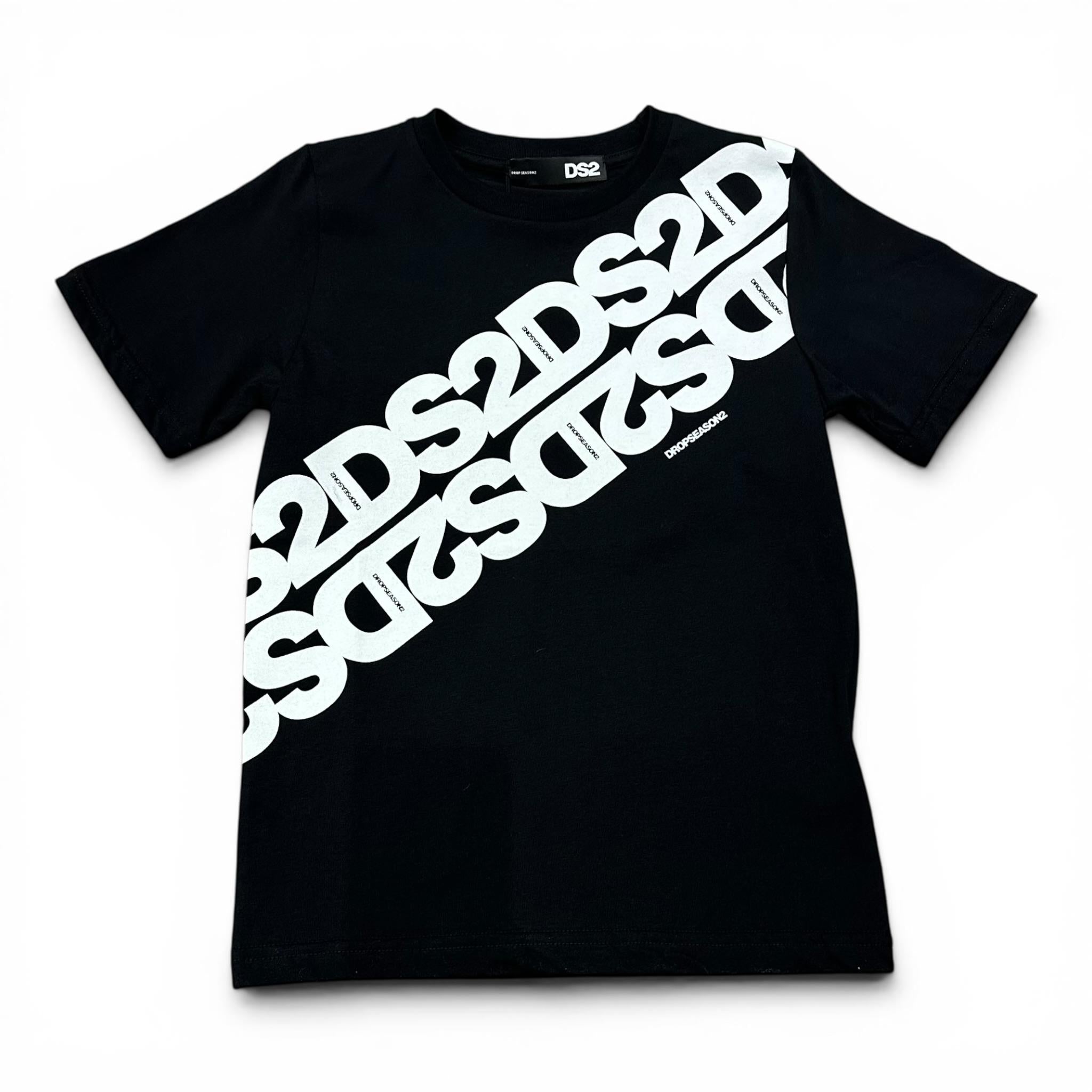 T-SHIRT CON STAMPA NERA