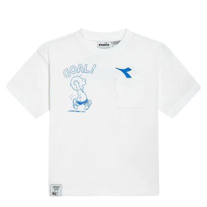 T-SHIRT DIADORA BAMBINO BIANCO