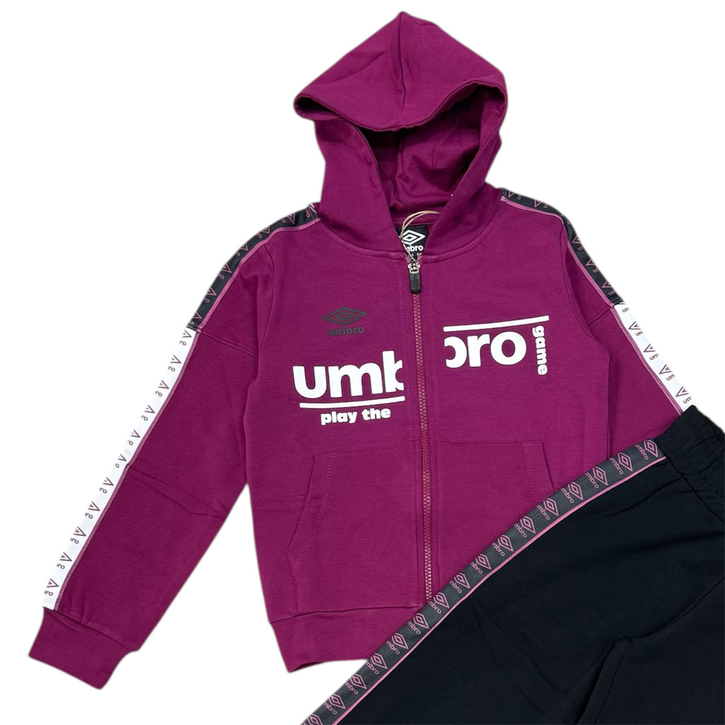 TUTA COMPLETA BAMBINA UMBRO VIOLA