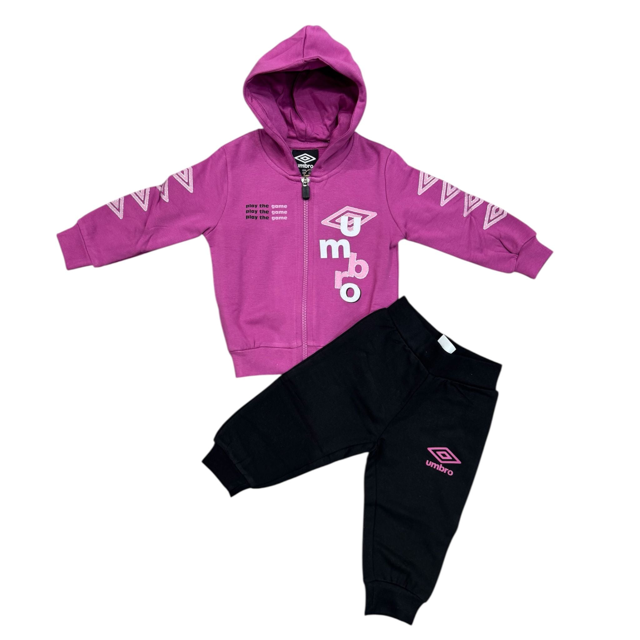 TUTA COMPLETA BAMBINO UMBRO FUXIA