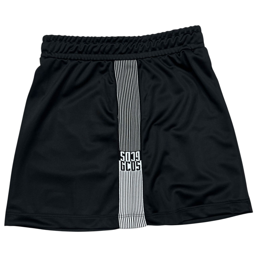 GONNA CON BANDE LATERALI BAMBINA NERA