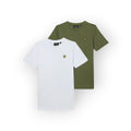 T-SHIRT 2 PACK  BAMBINO VERDE BIANCA