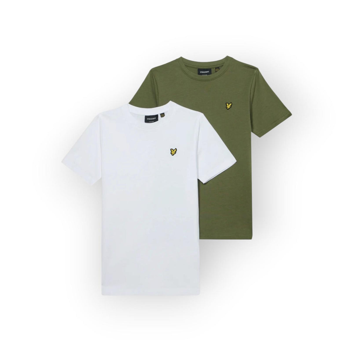 T-SHIRT 2 PACK  BAMBINO VERDE BIANCA