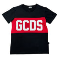 T-SHIRT CON BANDA LOGO NERA