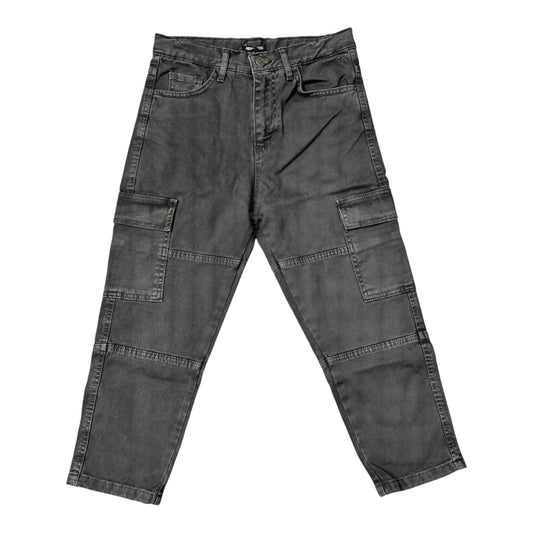 JEANS CARGO BAMBINO GRIGIO