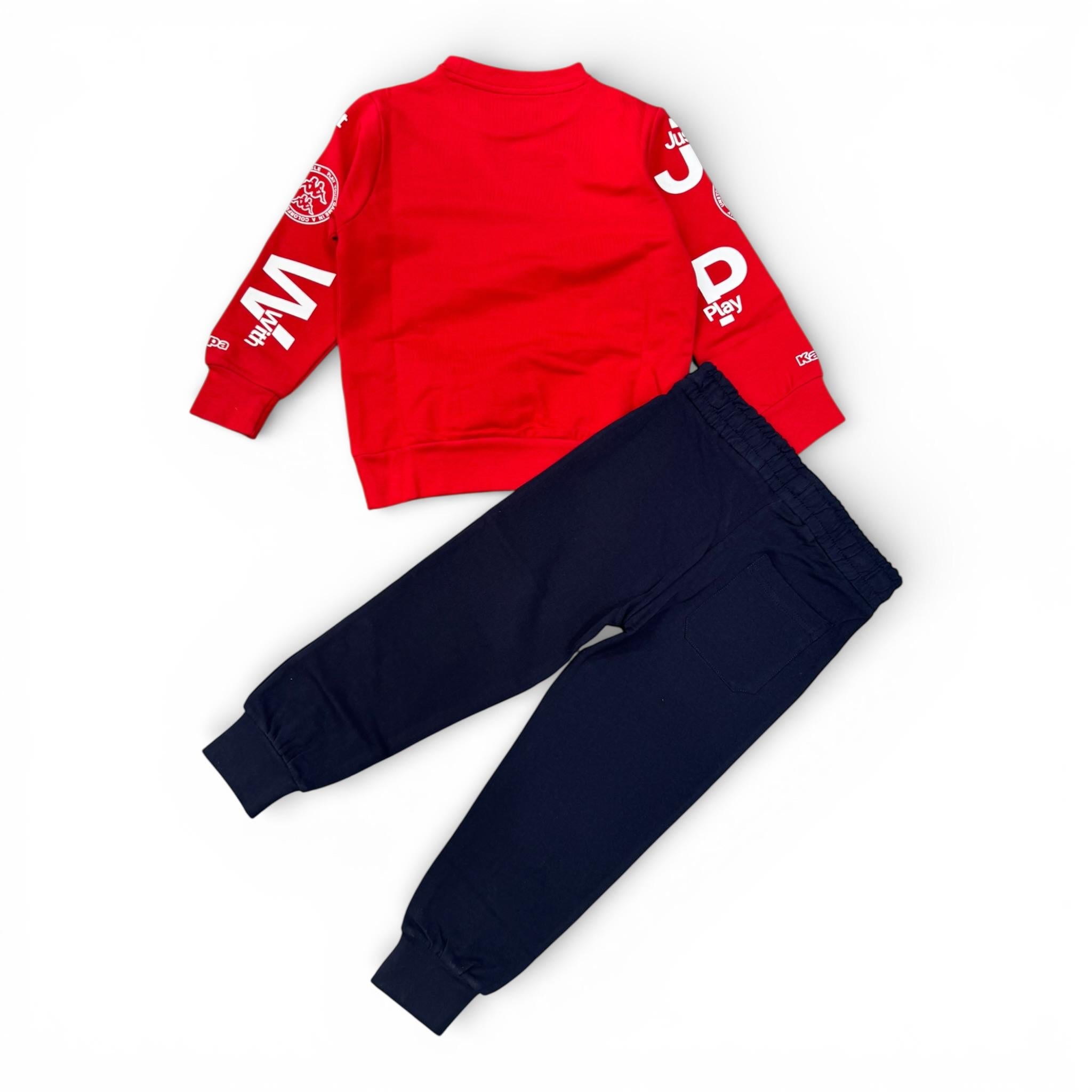 COMPLETO TUTA BAMBINO ROSSO BLU