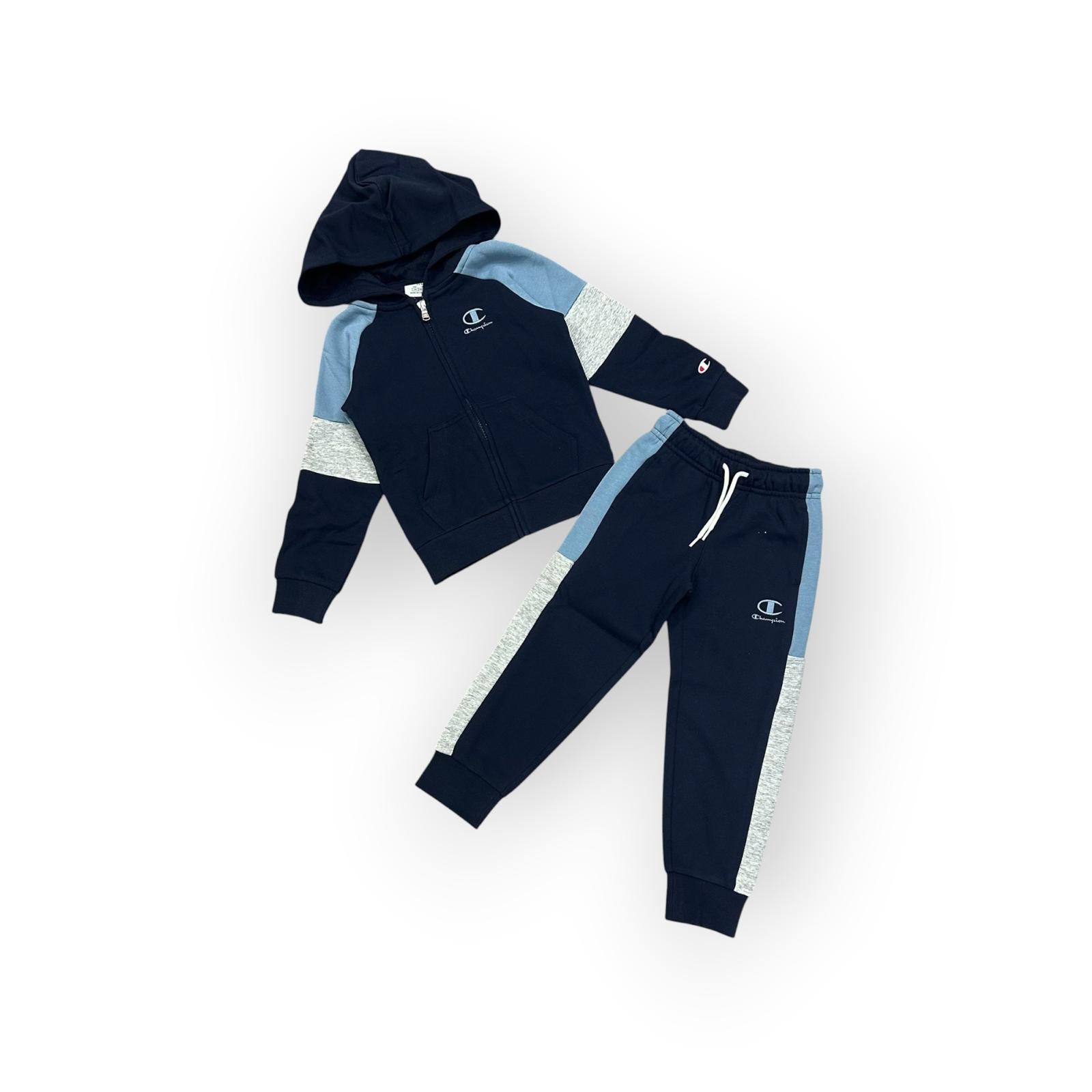 TUTA FUL ZIP  BAMBINO BLU