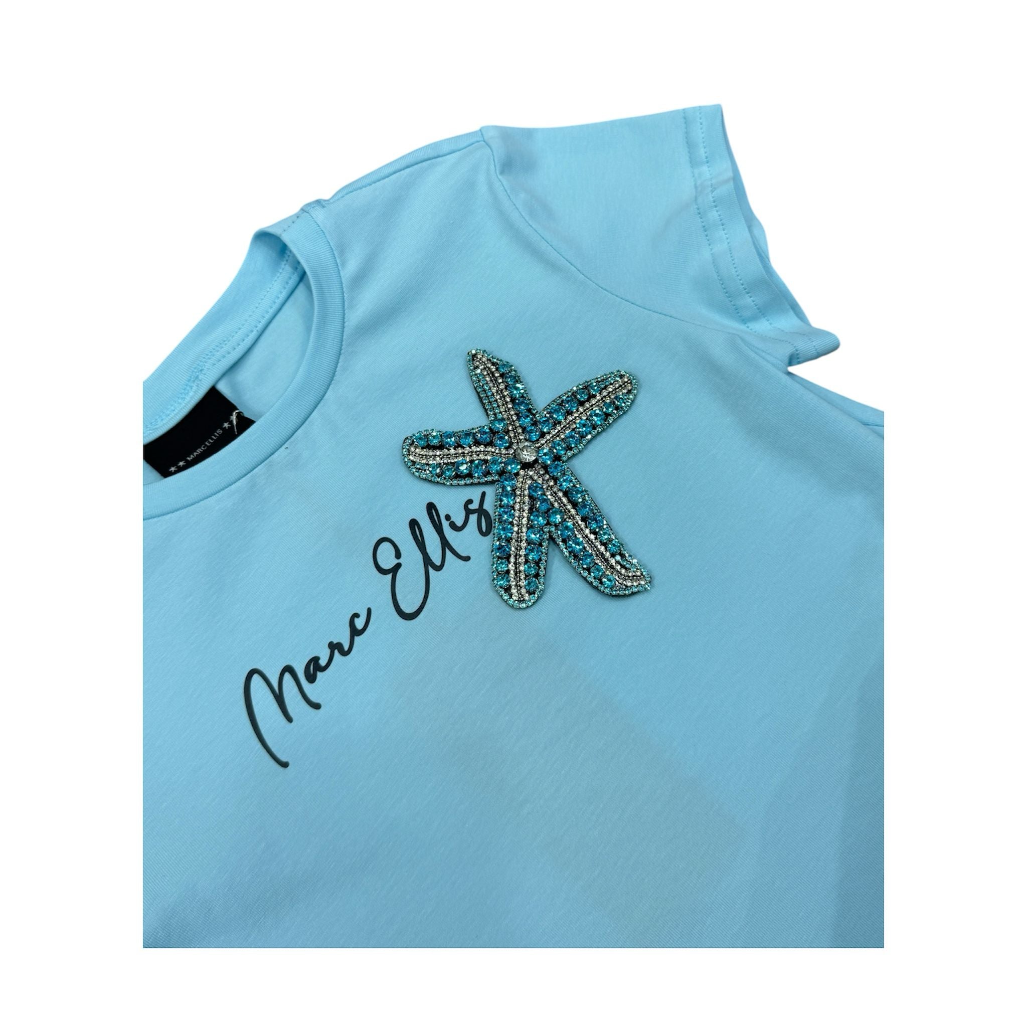 T-SHIRT MARC ELLIS BAMBINA AZZURRA