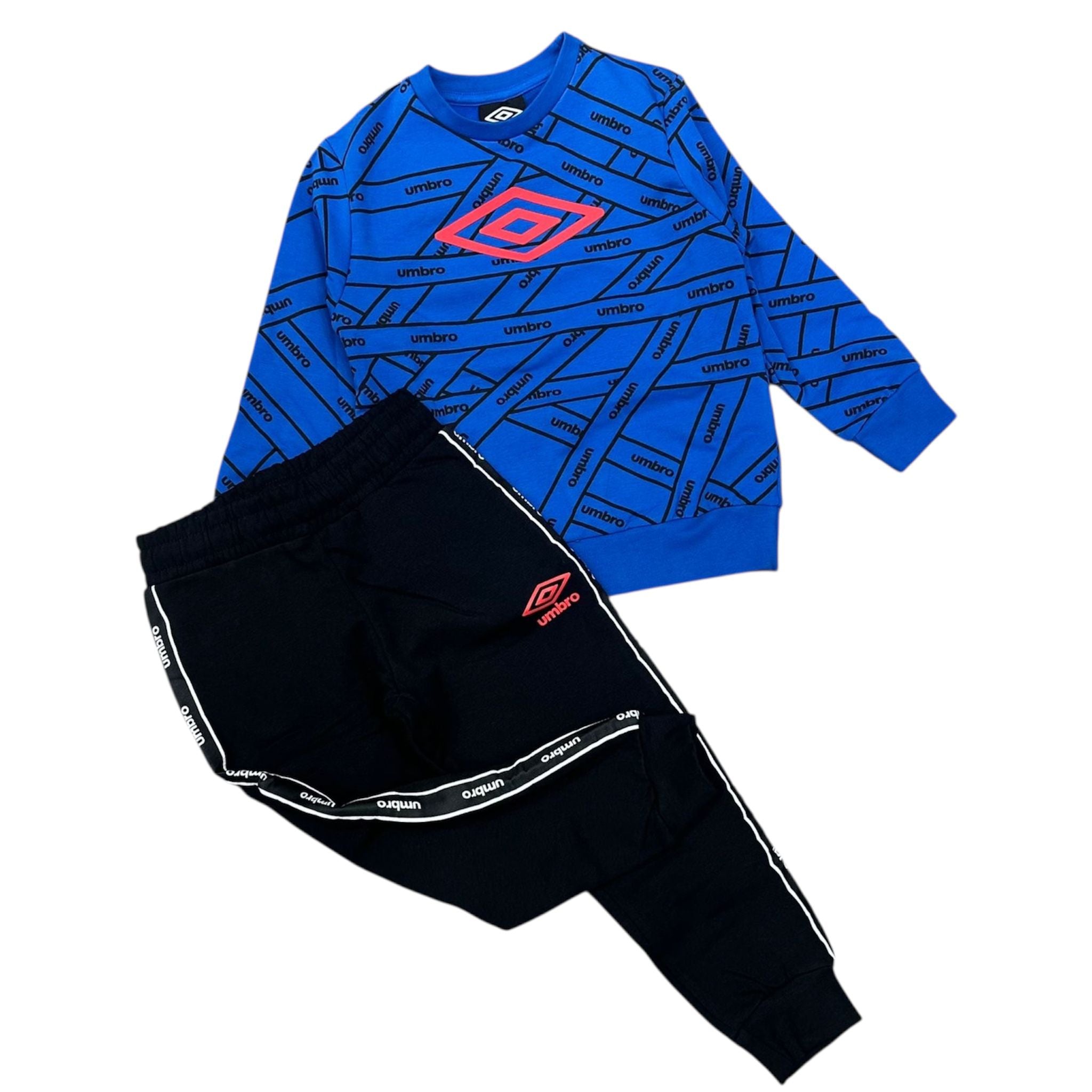 TUTA COMPLETA BAMBINO UMBRO BLU