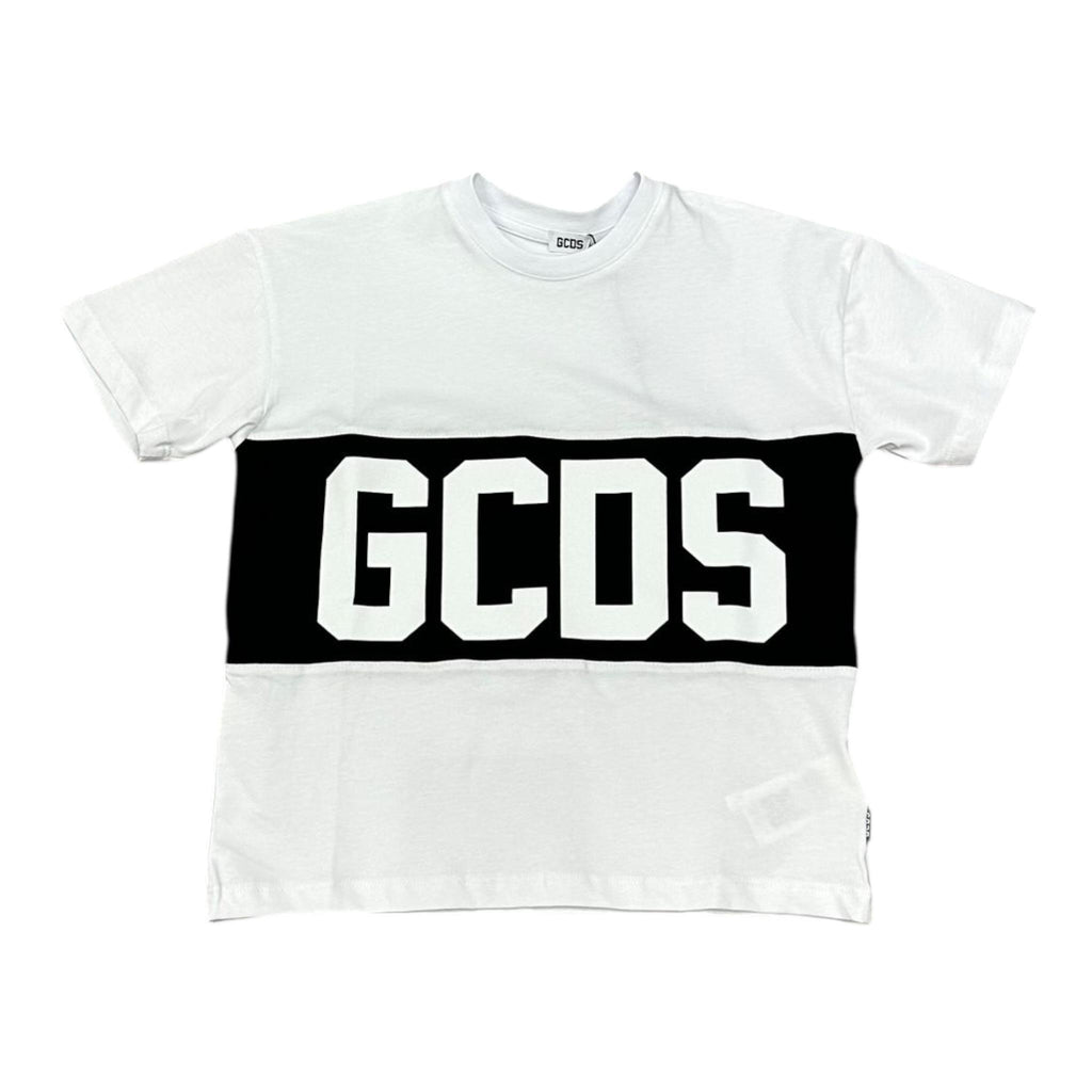 T-SHIRT BANDA LOGO BIANCA