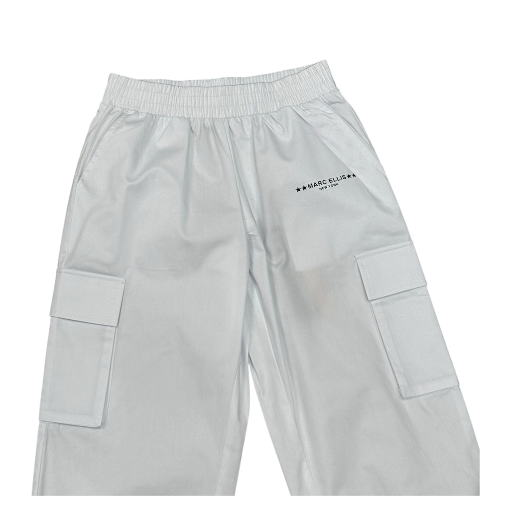PANTALONE CARGO MARC ELLIS BAMBINA BIANCO