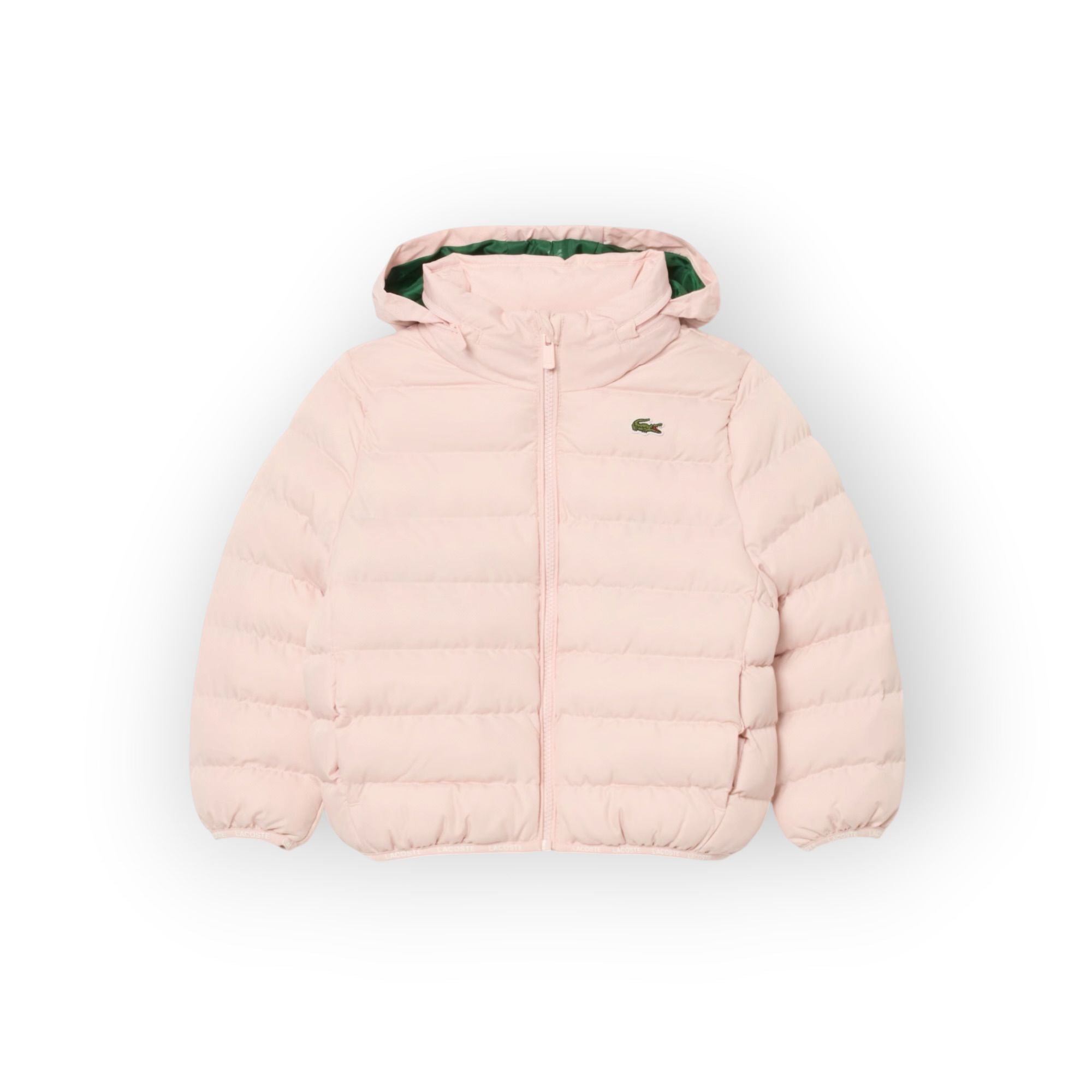 PIUMINO CON CAPPUCCIO FODERATO FELPATO ROSA