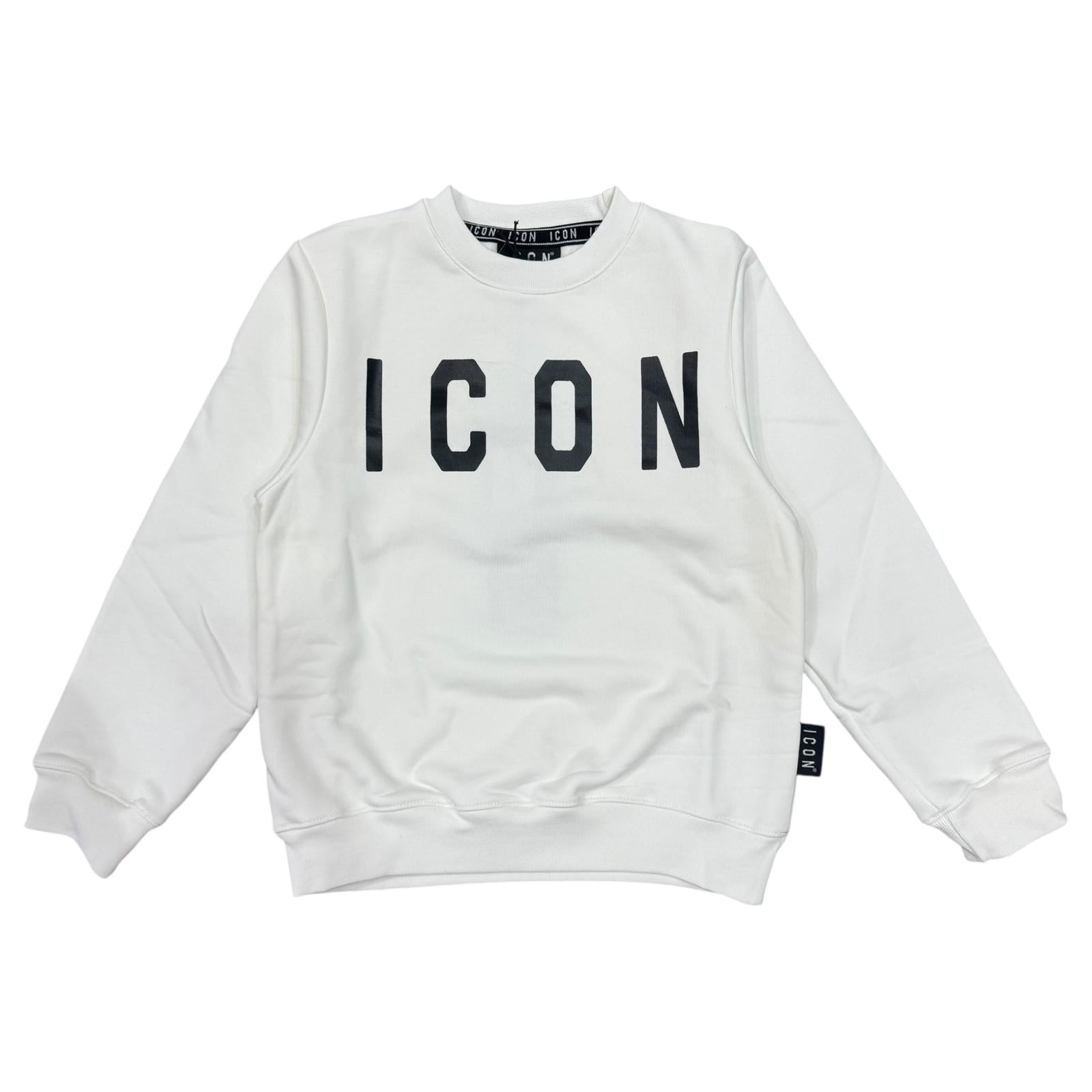 FELPA ICON BAMBINO BIANCA