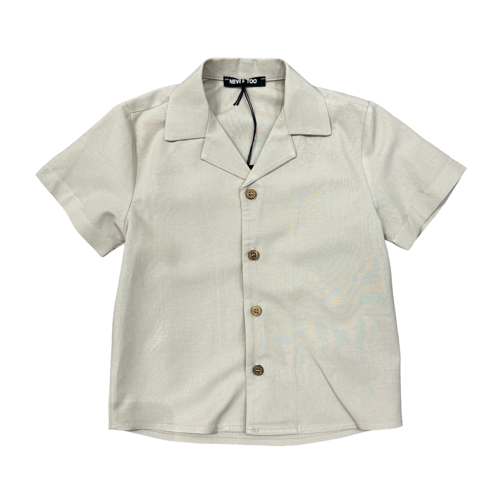 NEVER TOO CAMICIA BEIGE