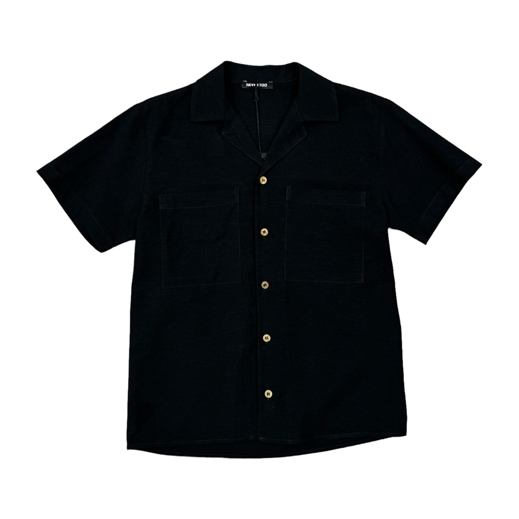 NEVER TOO CAMICIA NERA