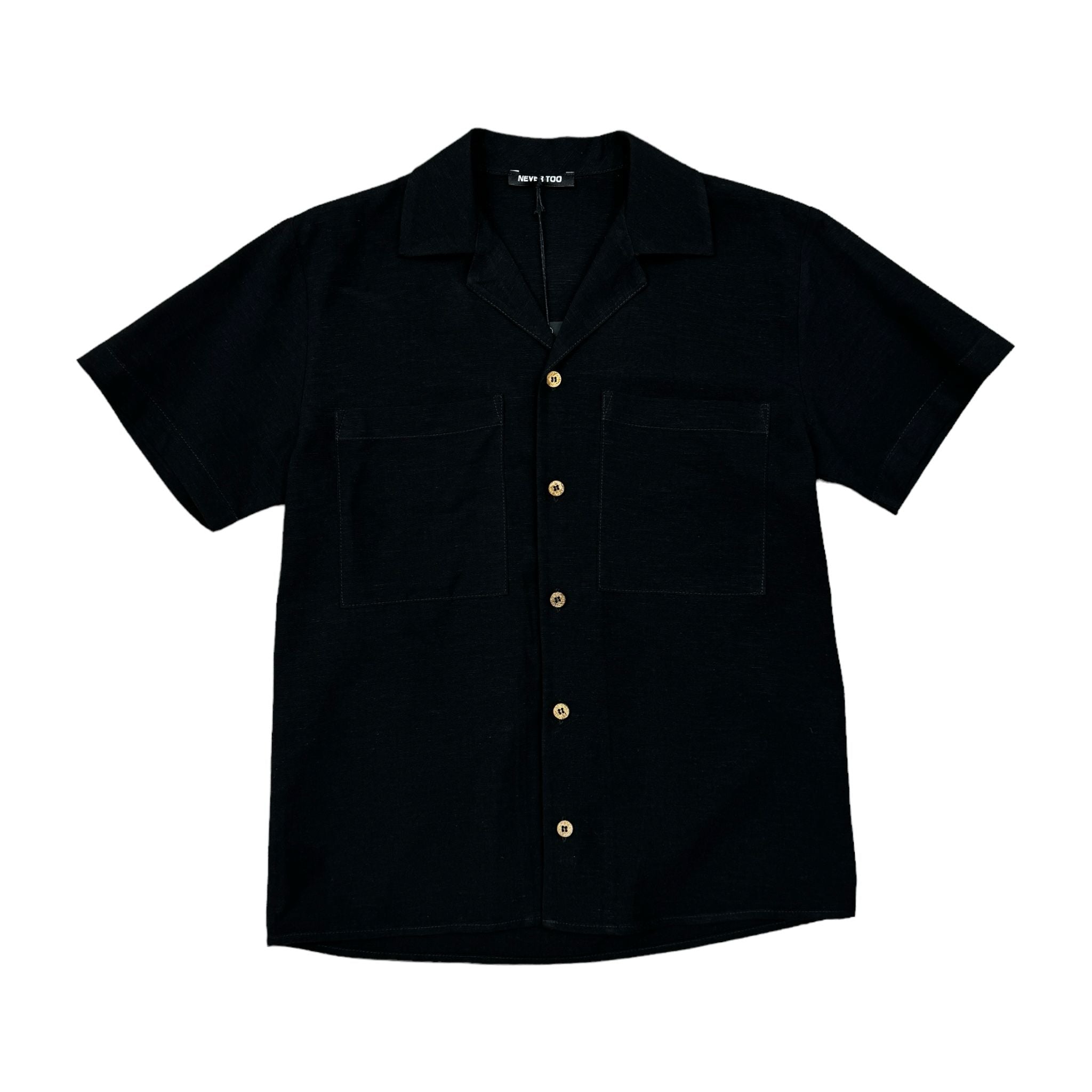 NEVER TOO CAMICIA NERA