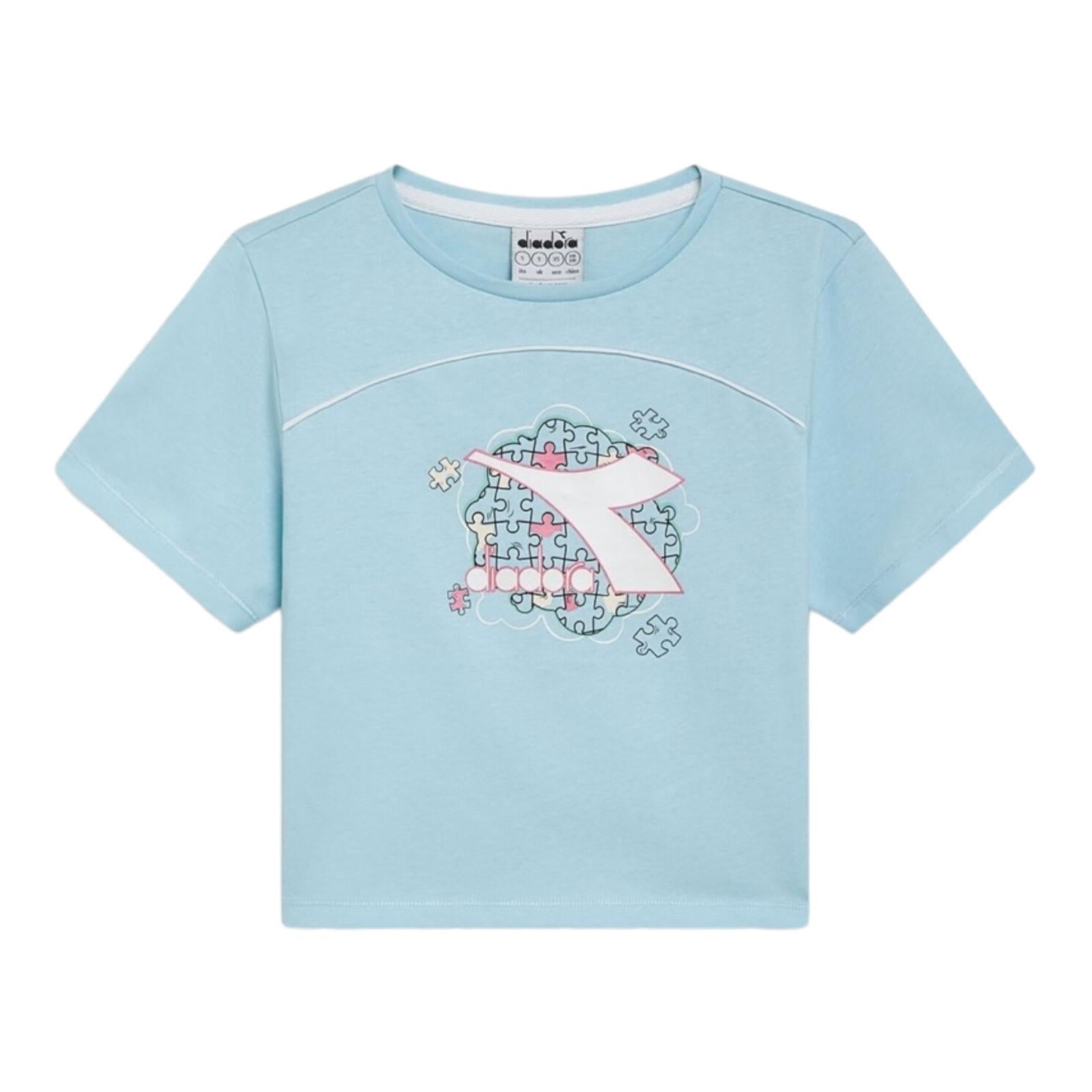 DIADORA T-SHIRT BAMBINA CELESTE