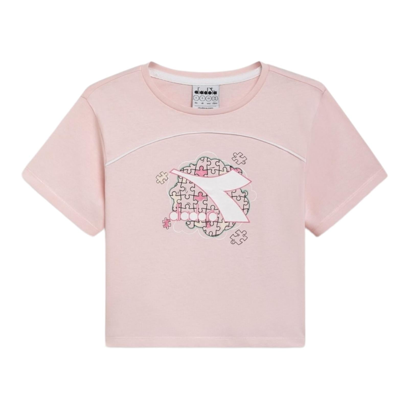 DIADORA T-SHIRT BAMBINA ROSA