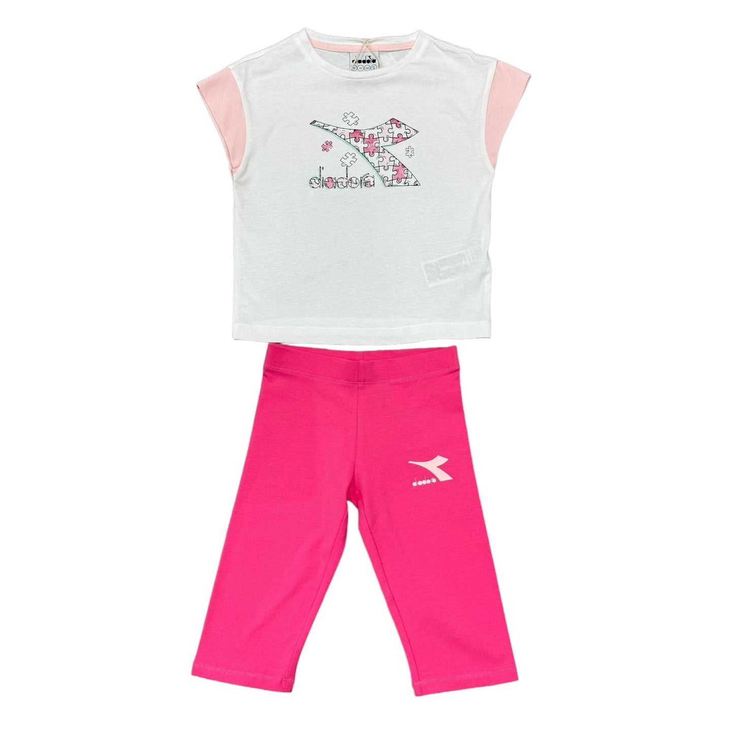 DIADORA COMPLETO BAMBINA T-SHIRT E LEGGINS