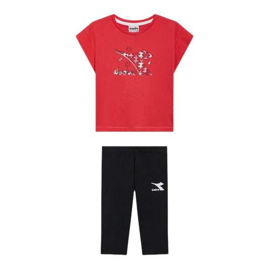 DIADORA COMPLETO BAMBINA T-SHIRT E LEGGINS